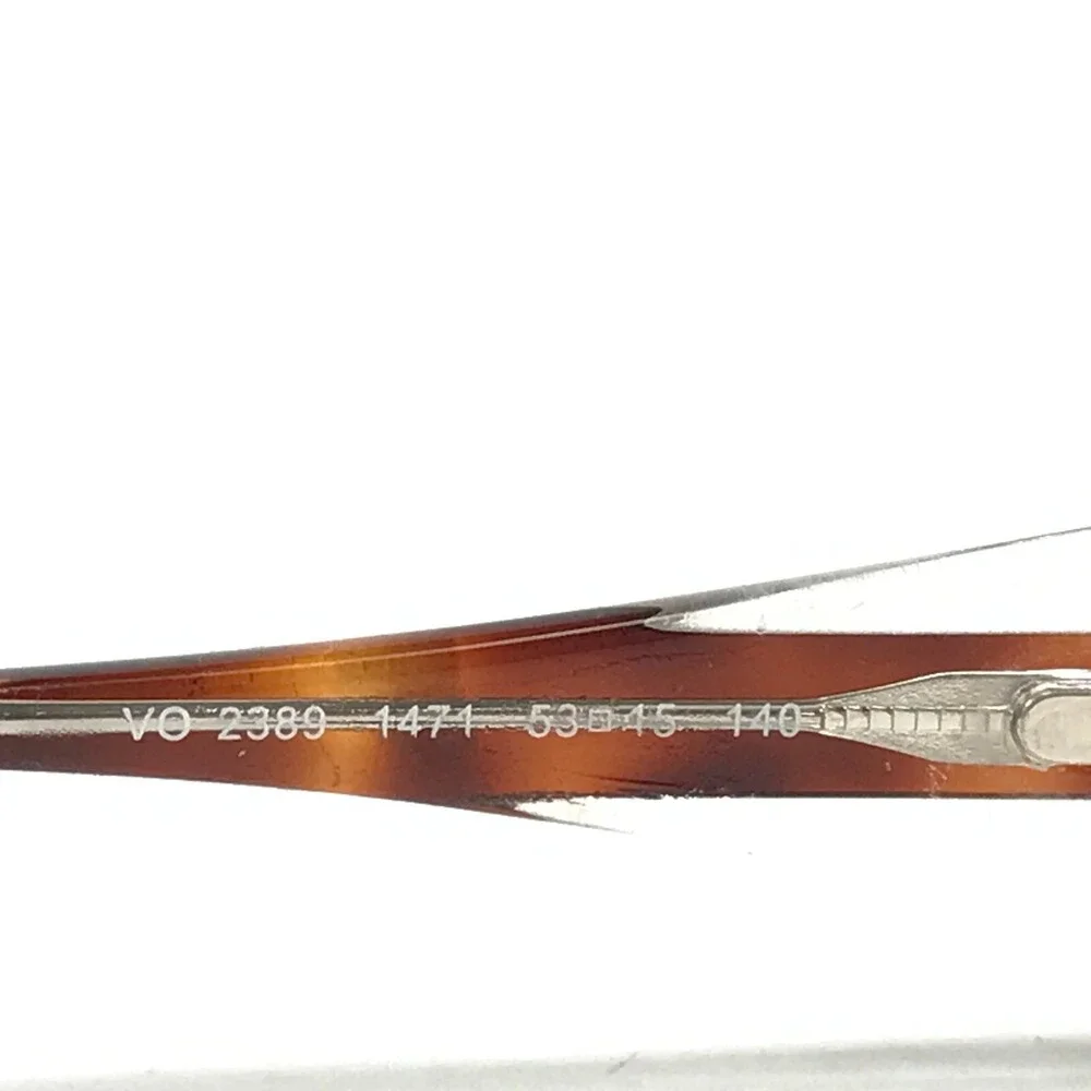 Vogue Eyeglasses Frames VO2389 1471 Brown Tortoise Clear Rectangular 53-15-140